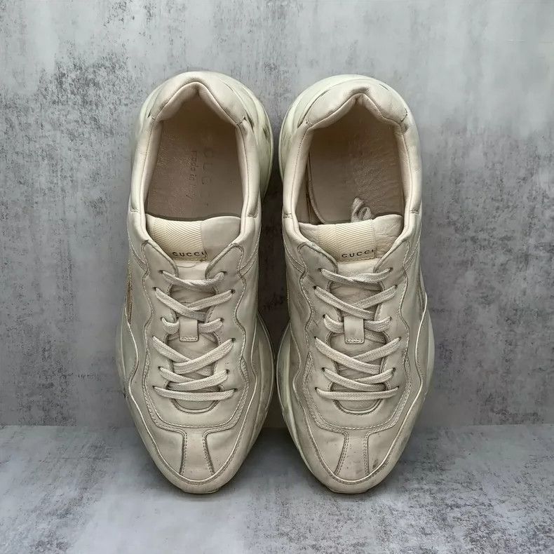 Gucci Gucci Vintage White Dad Sneakers Size 9.5-yf Size US 9.5 / EU 42-43 - 6 Thumbnail