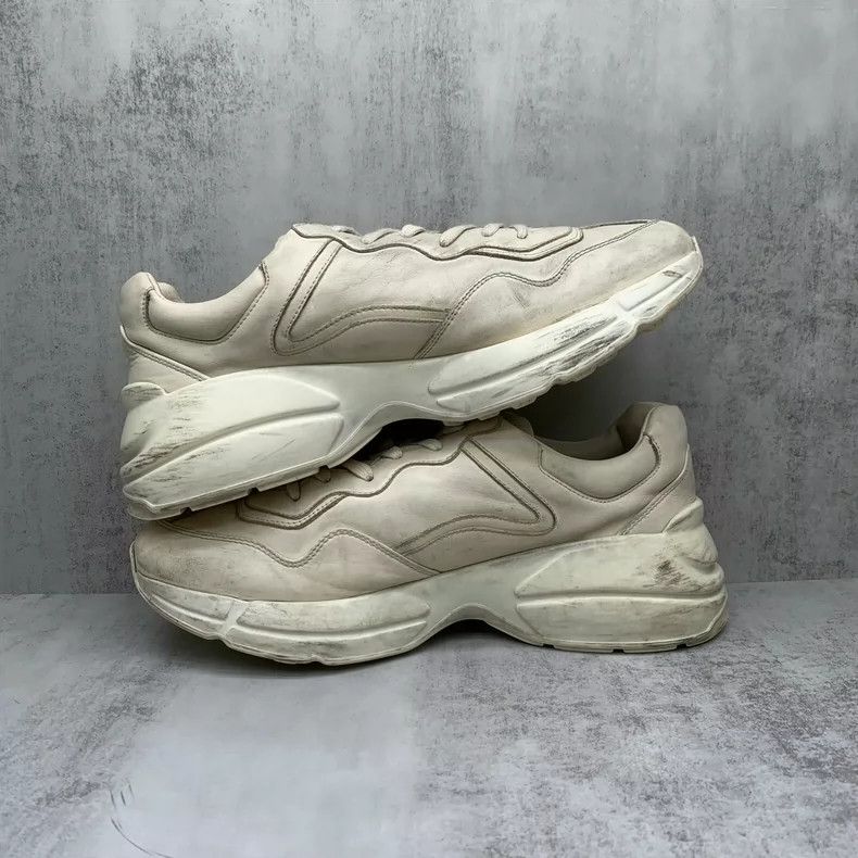Gucci Gucci Vintage White Dad Sneakers Size 9.5-yf Size US 9.5 / EU 42-43 - 3 Thumbnail