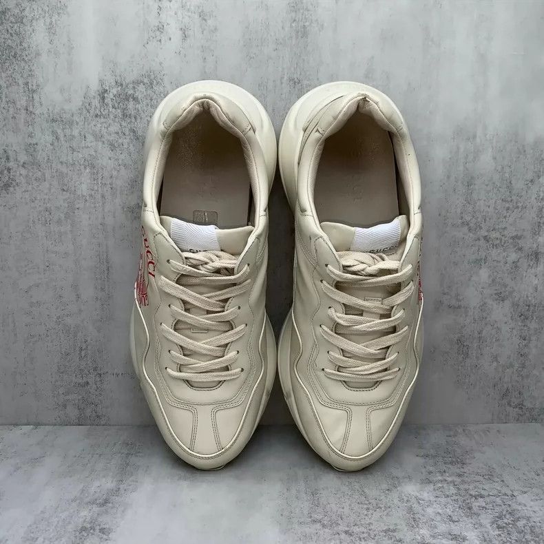 Gucci Gucci Red Logo Dad Sneakers Size 43.5-yf Size US 10.5 / EU 43-44 - 6 Thumbnail