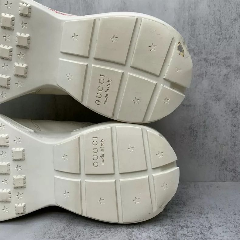 Gucci Gucci Red Logo Dad Sneakers Size 43.5-yf Size US 10.5 / EU 43-44 - 9 Thumbnail