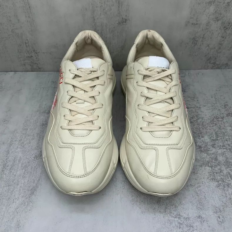 Gucci Gucci Red Logo Dad Sneakers Size 43.5-yf Size US 10.5 / EU 43-44 - 4 Thumbnail