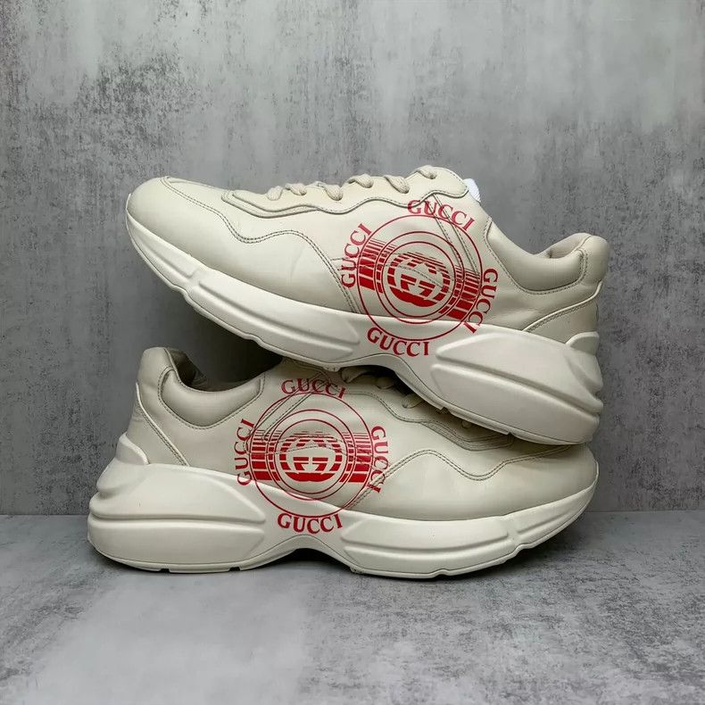 Gucci Gucci Red Logo Dad Sneakers Size 43.5-yf Size US 10.5 / EU 43-44 - 2 Thumbnail
