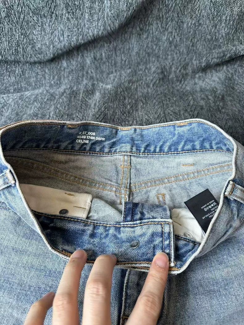 Celine Celine Knife Cut Denim Pants Size 26-yf Size US 26 / EU 42 - 3 Thumbnail