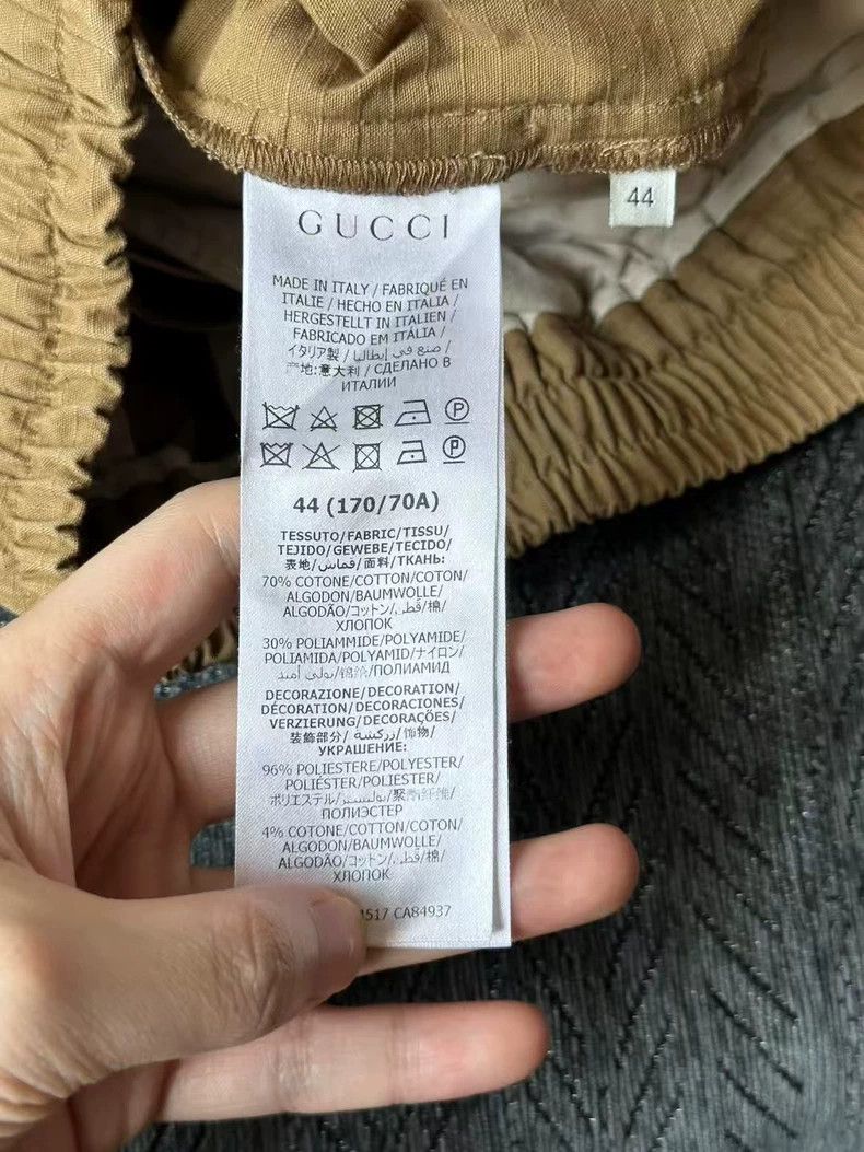Gucci Gucci Khaki Color Shorts Size 44-yf Size US 44 / EU 60 - 4 Thumbnail