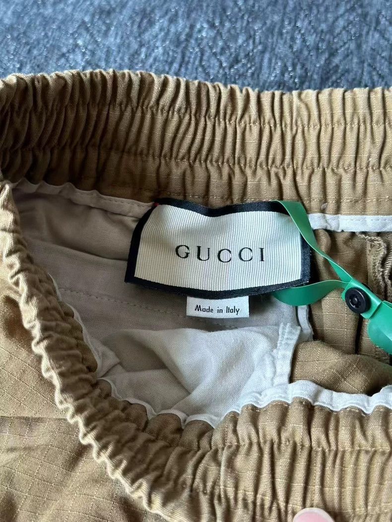 Gucci Gucci Khaki Color Shorts Size 44-yf Size US 44 / EU 60 - 3 Thumbnail