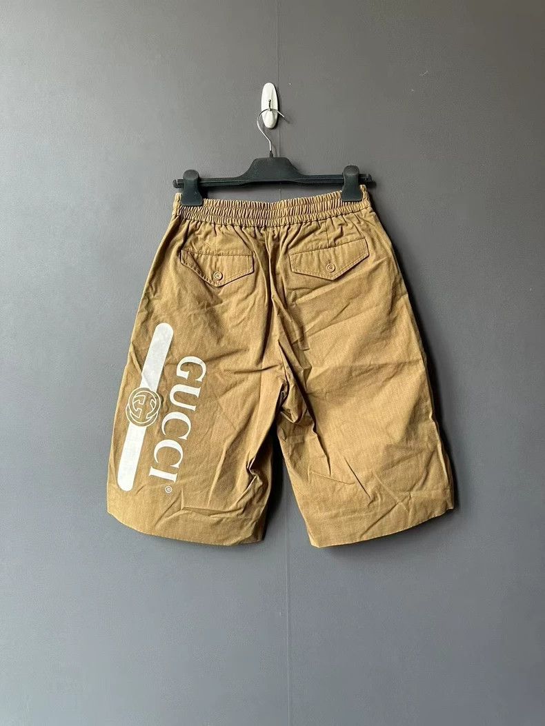 Gucci Gucci Khaki Color Shorts Size 44-yf Size US 44 / EU 60 - 2 Thumbnail