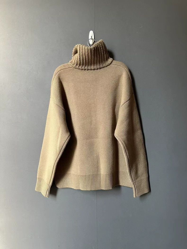 WE11DONE we11done half-zip knit sweater in beige-yf Size US S / EU 44-46 / 1 - 2 Thumbnail