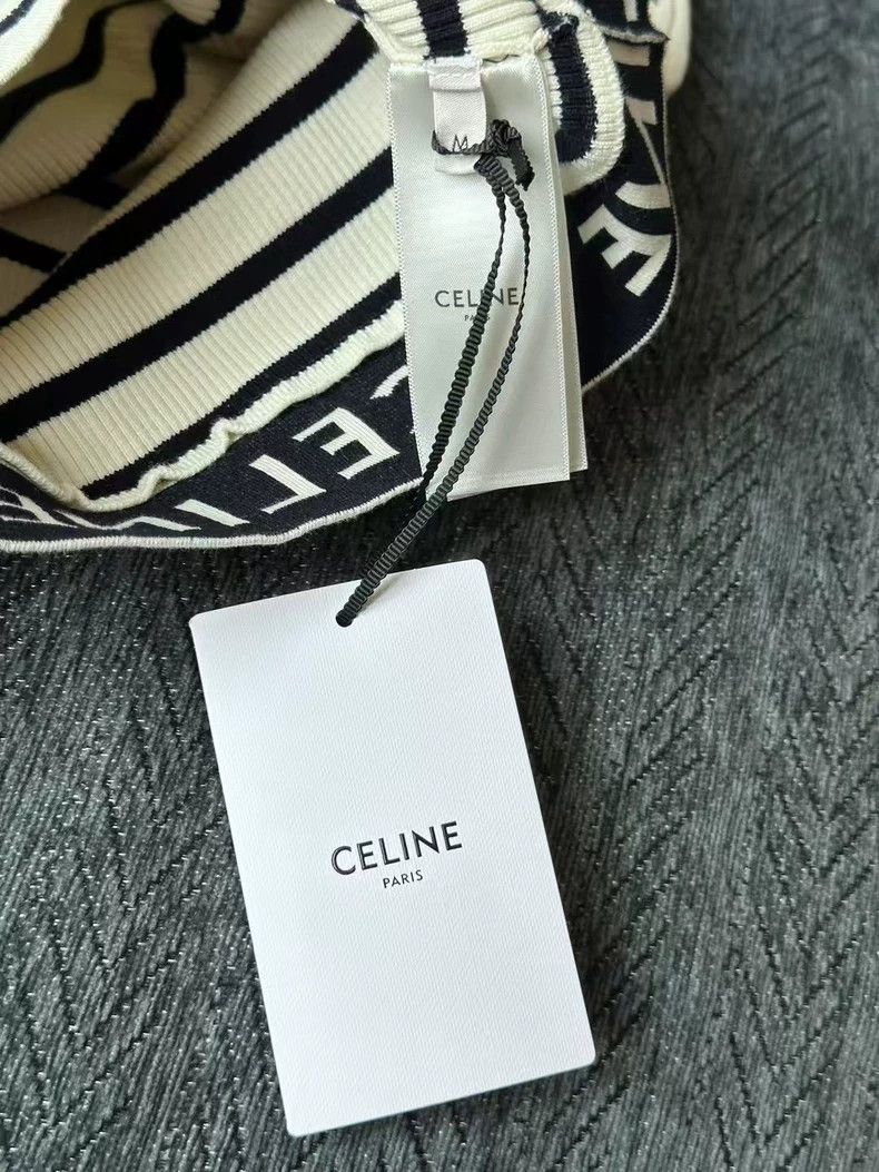 Celine Celine Striped Knit Vest Top-yf Size US M / EU 48-50 / 2 - 4 Thumbnail