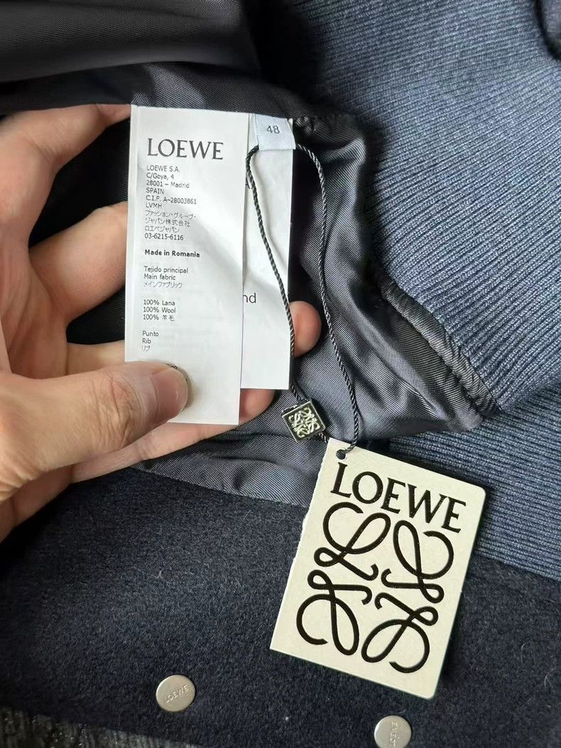 Loewe Loewe Baseball Jacket in Navy and Red-yf Size US L / EU 52-54 / 3 - 4 Thumbnail