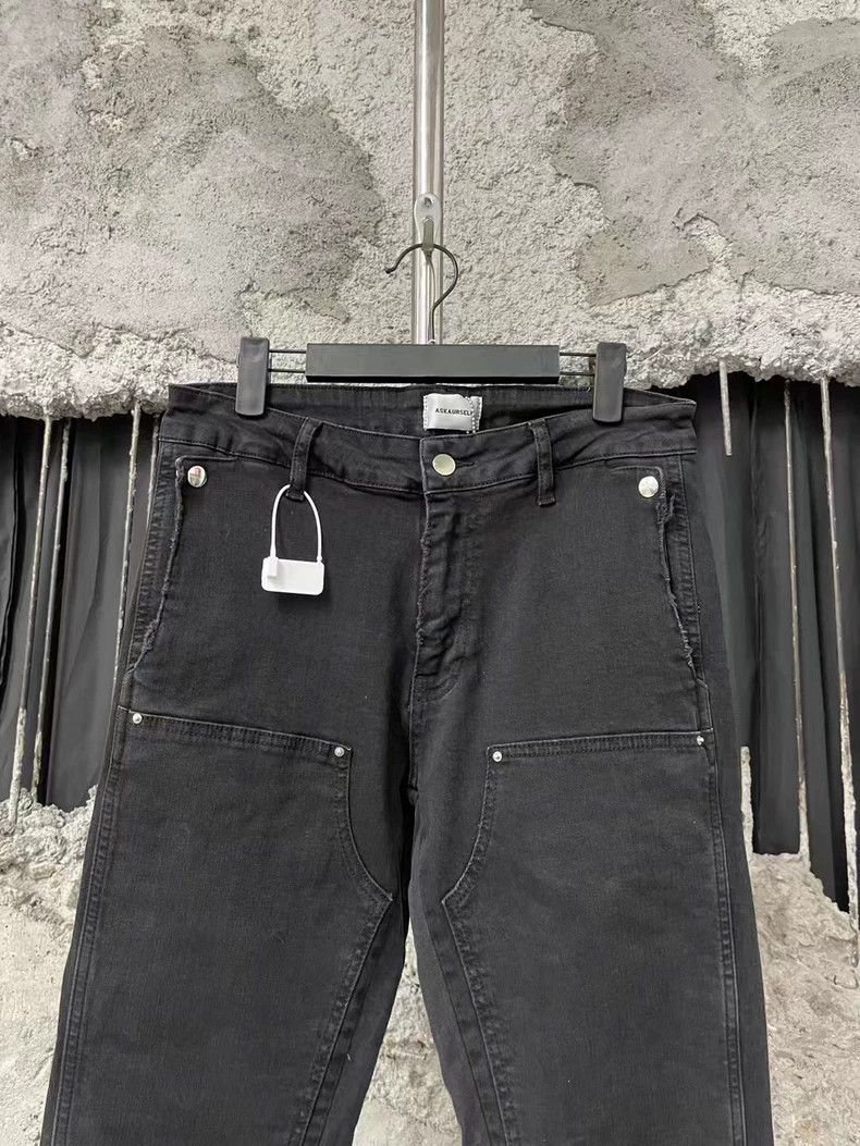Kapital Askyurself V10 Black Flared Denim Pants-yf Size US 32 / EU 48 - 3 Thumbnail