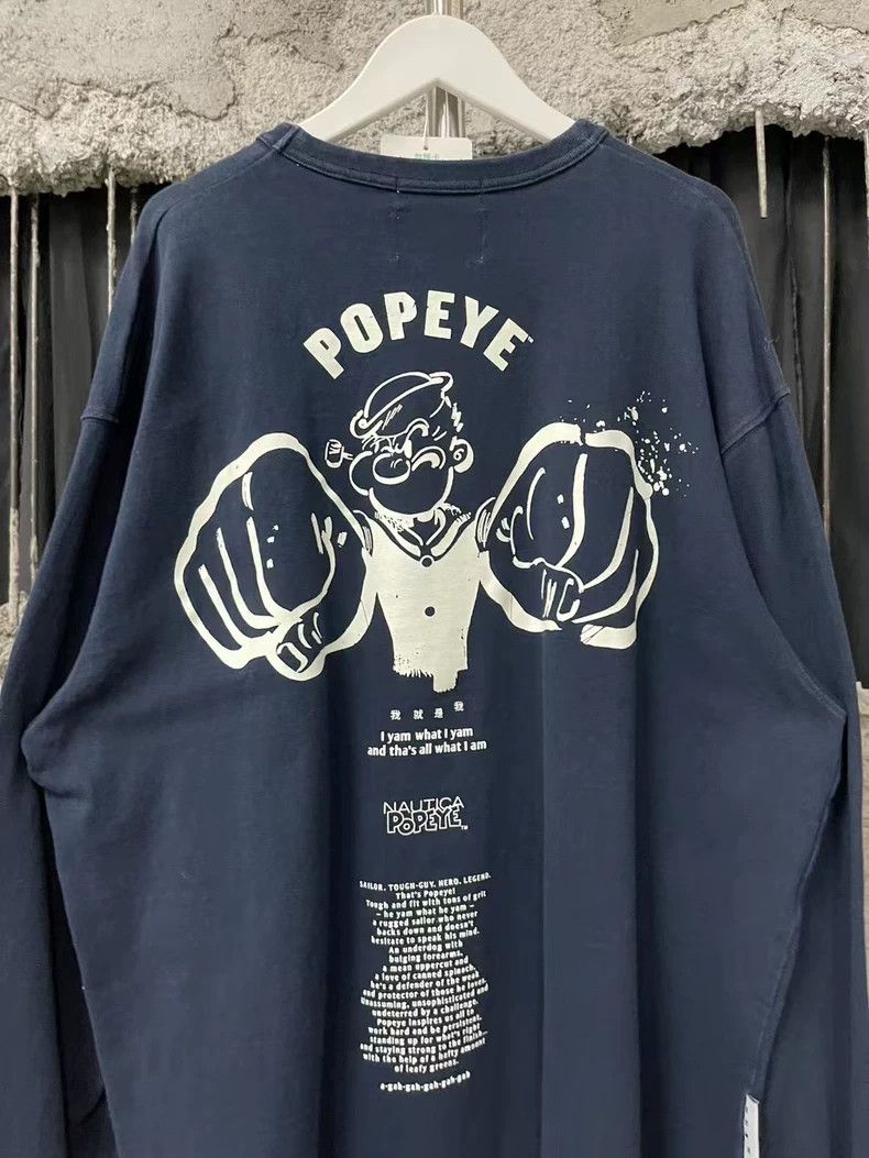 Anonymous Club Nautica Long Sleeve Sweatshirt with Popeye Design-yf Size US L / EU 52-54 / 3 - 3 Thumbnail