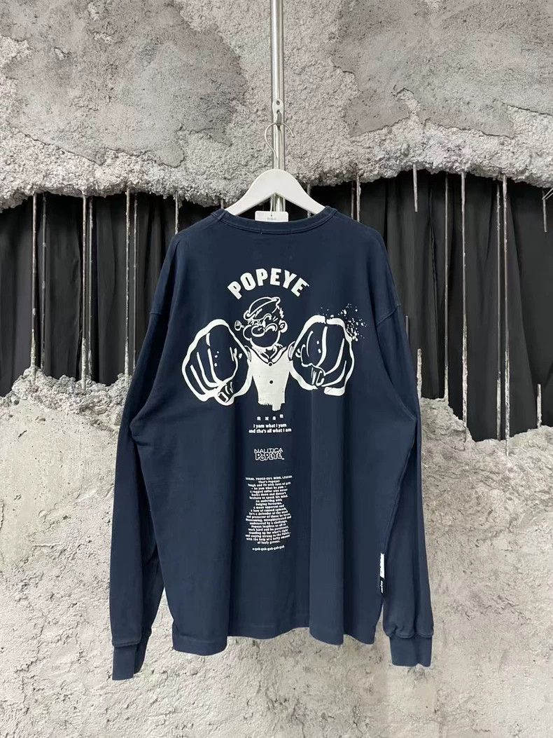 Anonymous Club Nautica Long Sleeve Sweatshirt with Popeye Design-yf Size US L / EU 52-54 / 3 - 2 Thumbnail
