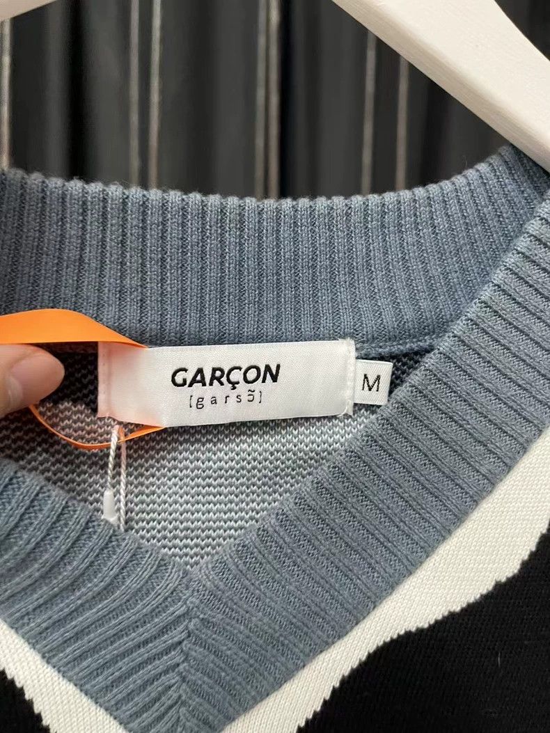 Comme des Garcons Garçon Sleeveless Knit Vest in Black and Gray-yf Size US M / EU 48-50 / 2 - 5 Thumbnail