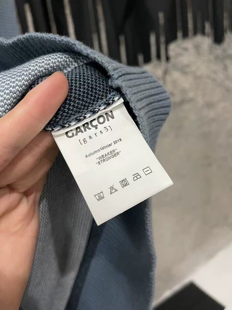 Comme des Garcons Garçon Sleeveless Knit Vest in Black and Gray-yf Size US M / EU 48-50 / 2 - 6 Thumbnail