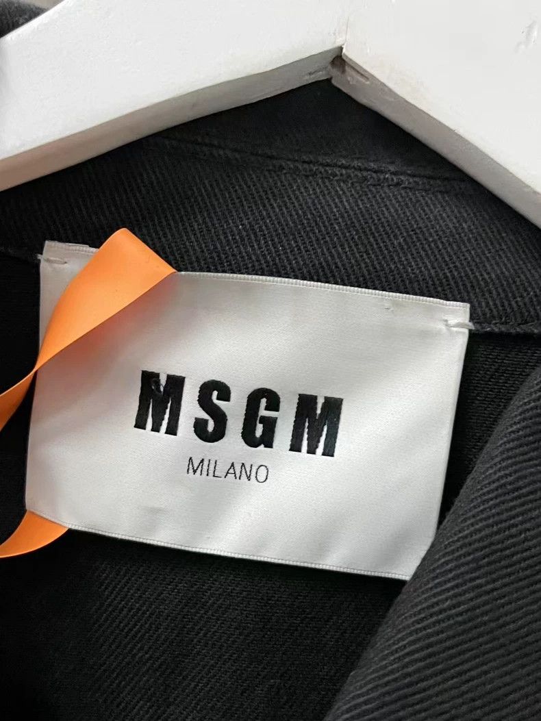 MSGM MSGM Black Denim Jacket Size 46-yf Size US L / EU 52-54 / 3 - 6 Thumbnail