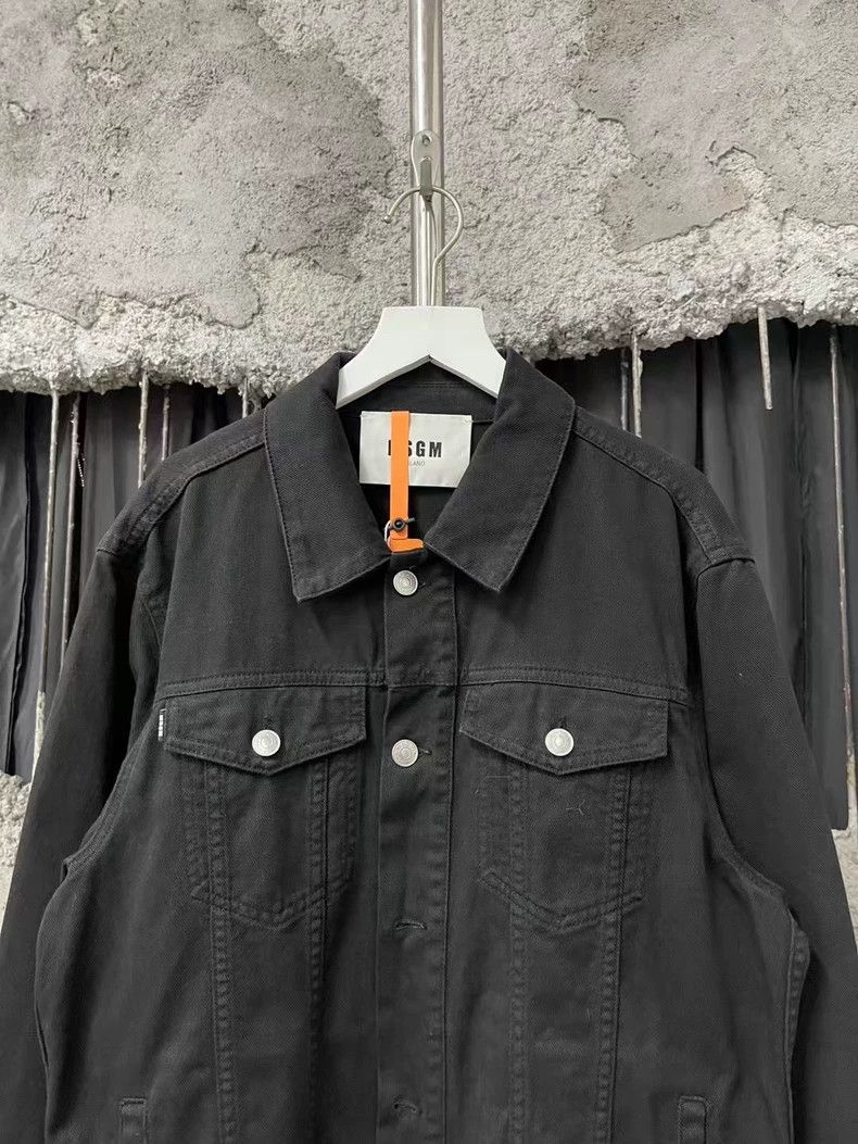 MSGM MSGM Black Denim Jacket Size 46-yf Size US L / EU 52-54 / 3 - 4 Thumbnail
