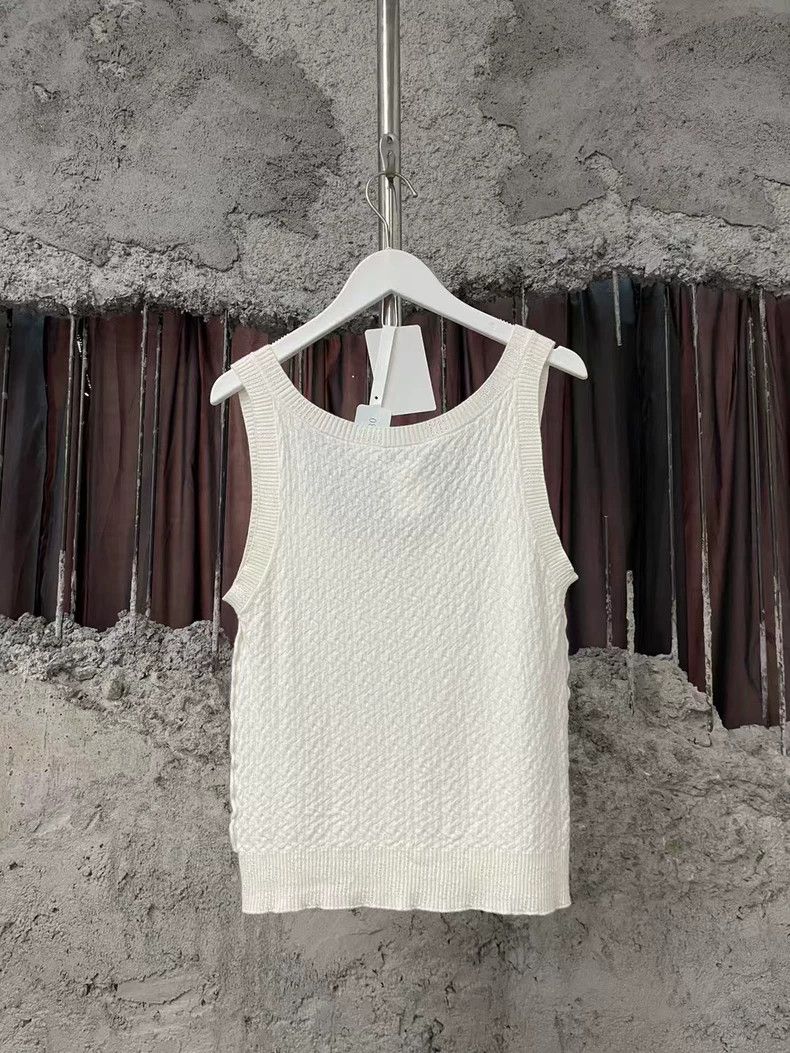 Chanel Chanel White Sleeveless Knit Vest Size 36-yf Size US S / EU 44-46 / 1 - 2 Thumbnail
