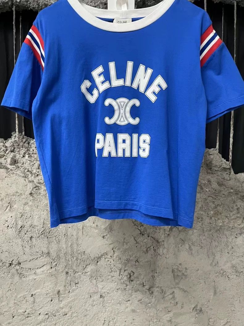 Celine Celine Logo Short Sleeve T-Shirt-yf Size US S / EU 44-46 / 1 - 4 Thumbnail