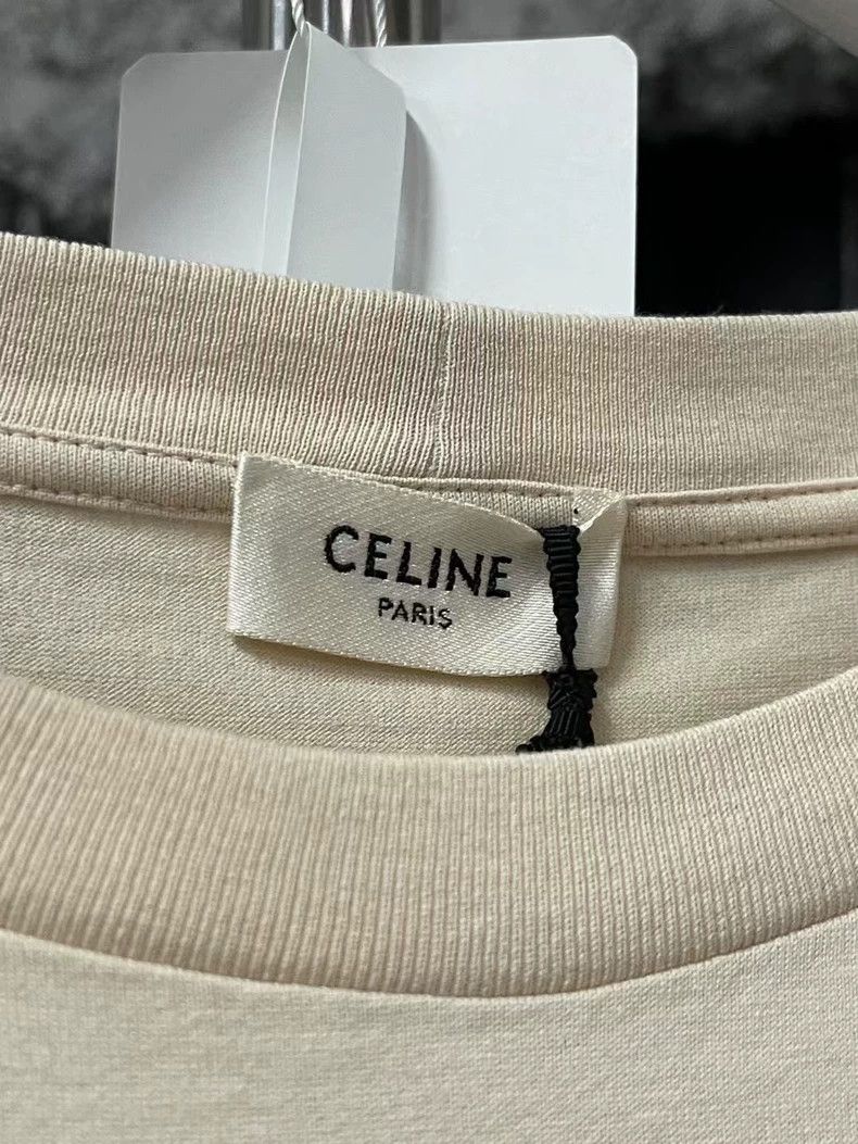 Celine Celine Logo Short Sleeve Top-yf Size US M / EU 48-50 / 2 - 5 Thumbnail
