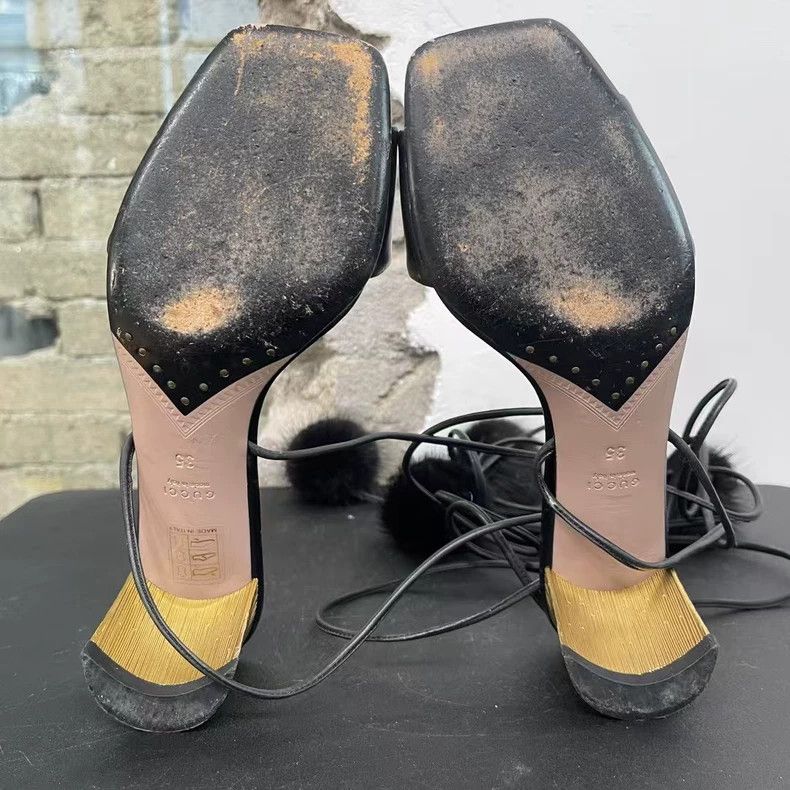 Gucci Gucci High Heel Sandals with Strap-yf Size US 5 / EU 37 - 7 Thumbnail