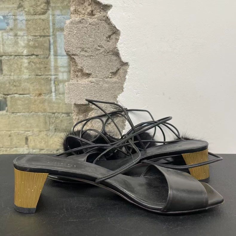 Gucci Gucci High Heel Sandals with Strap-yf Size US 5 / EU 37 - 4 Thumbnail