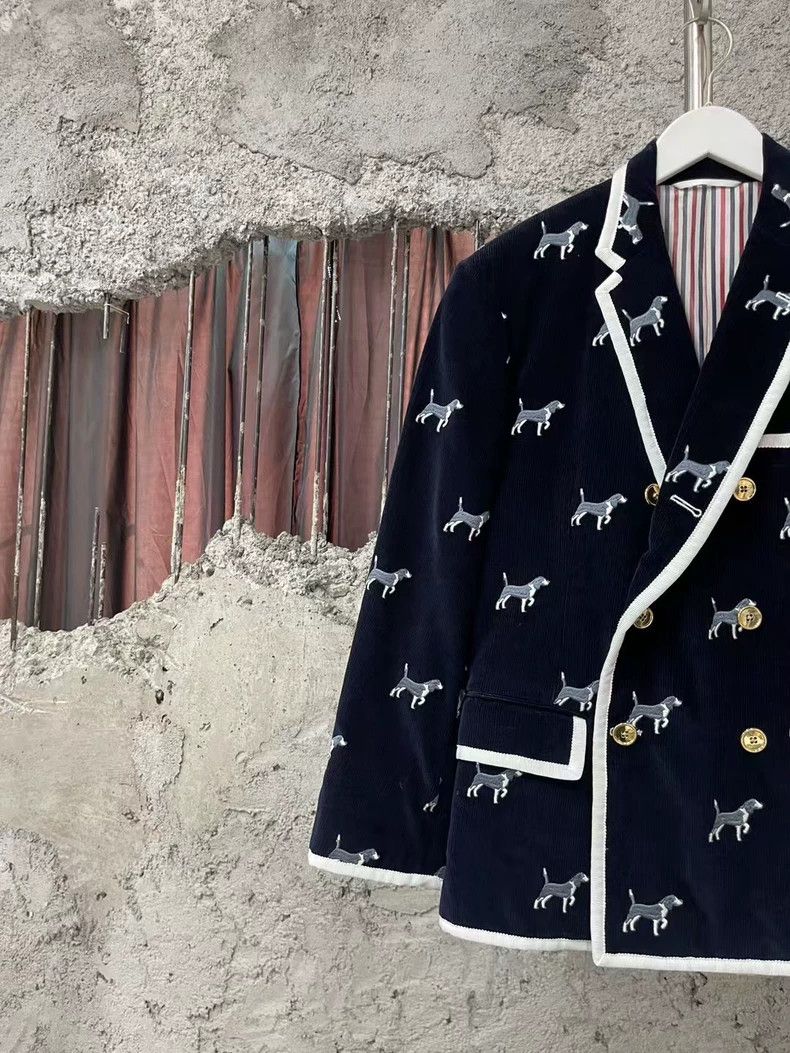 Thom Browne Thom Browne Dog Print Suit Jacket-yf Size US XS / EU 42 / 0 - 3 Thumbnail