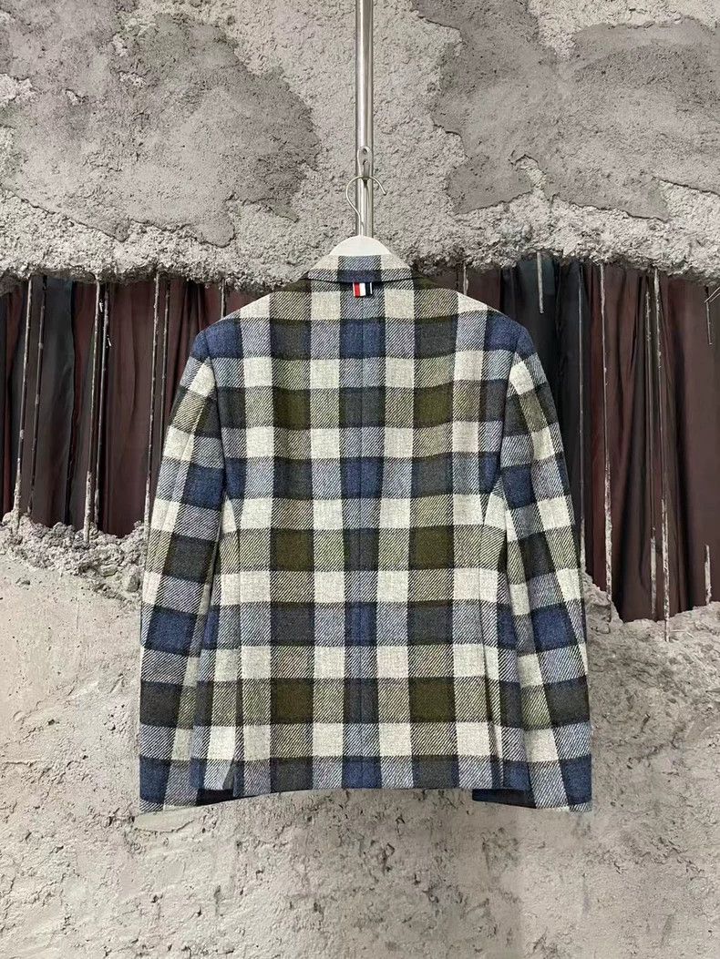 Thom Browne Thom Browne Checked Suit Jacket Size 00-yf Size US XXS / EU 40 - 2 Thumbnail