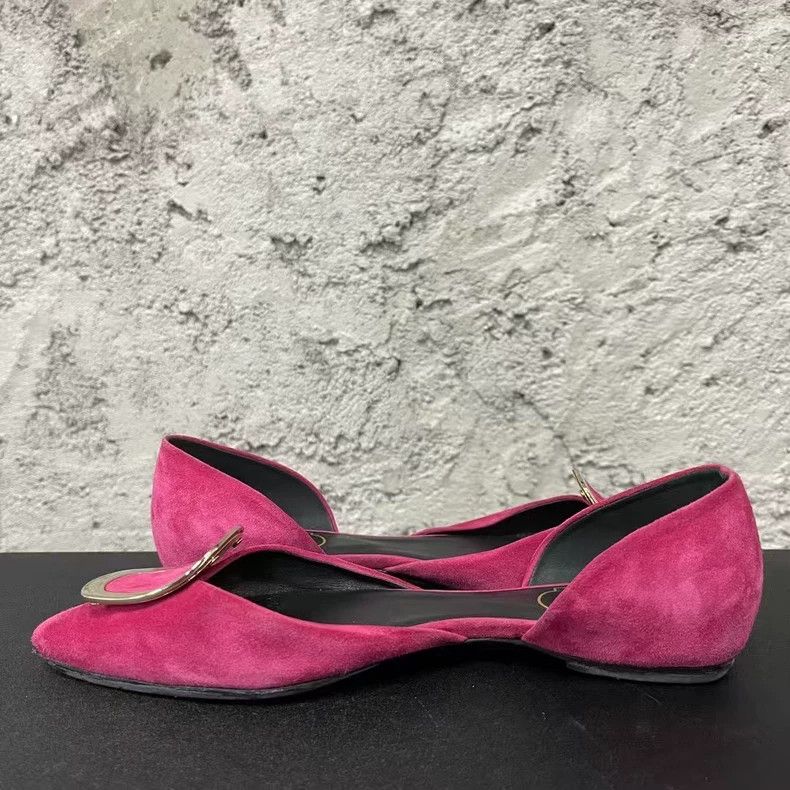 Roger Vivier Roger Vivier Pink Flat Shoes Size 35.5-yf Size US 5.5 / EU 38 - 5 Thumbnail