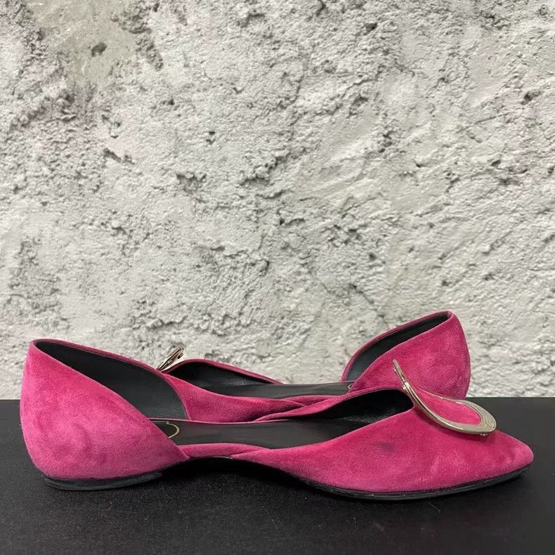 Roger Vivier Roger Vivier Pink Flat Shoes Size 35.5-yf Size US 5.5 / EU 38 - 4 Thumbnail