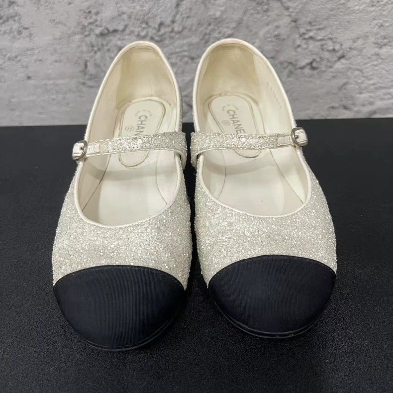 Chanel Chanel Mary Jane Glitter Shoes Size 35-yf Size US 5 / EU 37 - 6 Thumbnail