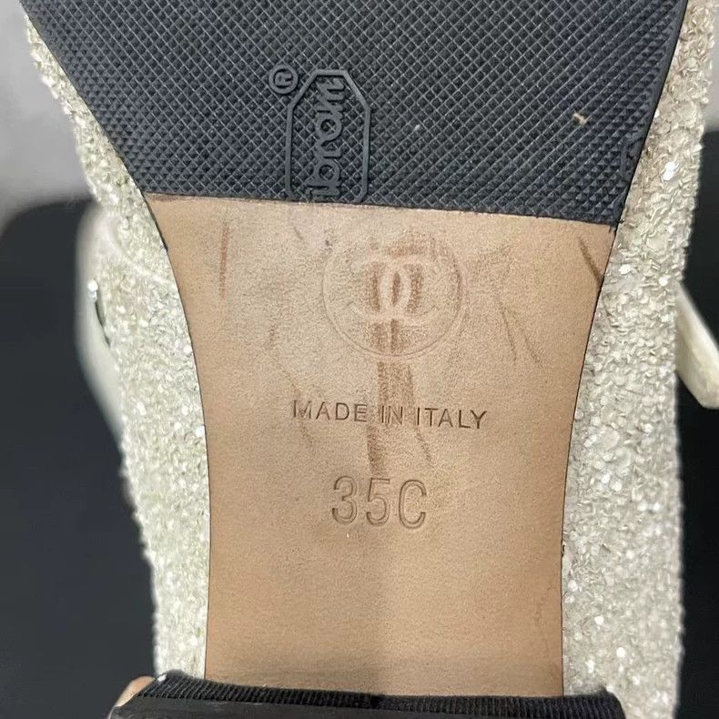 Chanel Chanel Mary Jane Glitter Shoes Size 35-yf Size US 5 / EU 37 - 8 Thumbnail