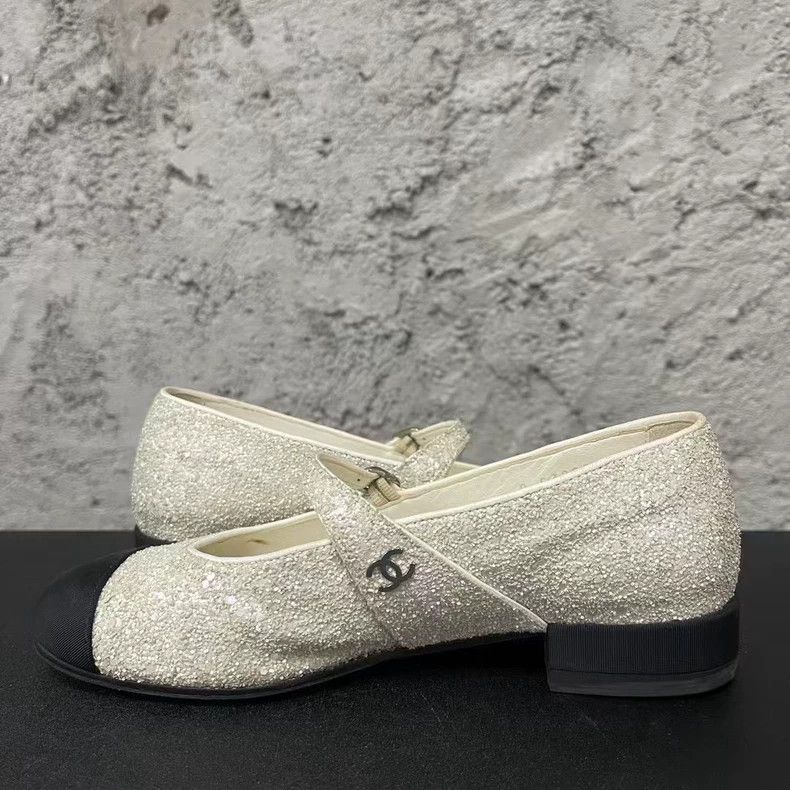 Chanel Chanel Mary Jane Glitter Shoes Size 35-yf Size US 5 / EU 37 - 5 Thumbnail
