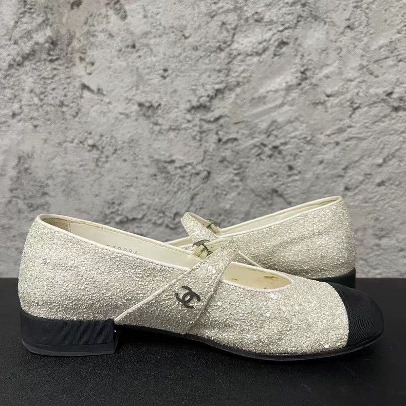Chanel Chanel Mary Jane Glitter Shoes Size 35-yf Size US 5 / EU 37 - 4 Thumbnail