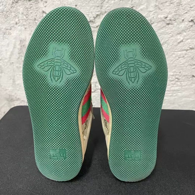 Gucci Gucci Pink Dirty Sneakers Size 35-yf Size US 5 / EU 37 - 6 Thumbnail