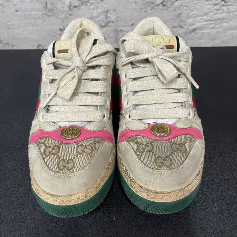 Gucci Gucci Pink Dirty Sneakers Size 35-yf Size US 5 / EU 37 - 5 Thumbnail