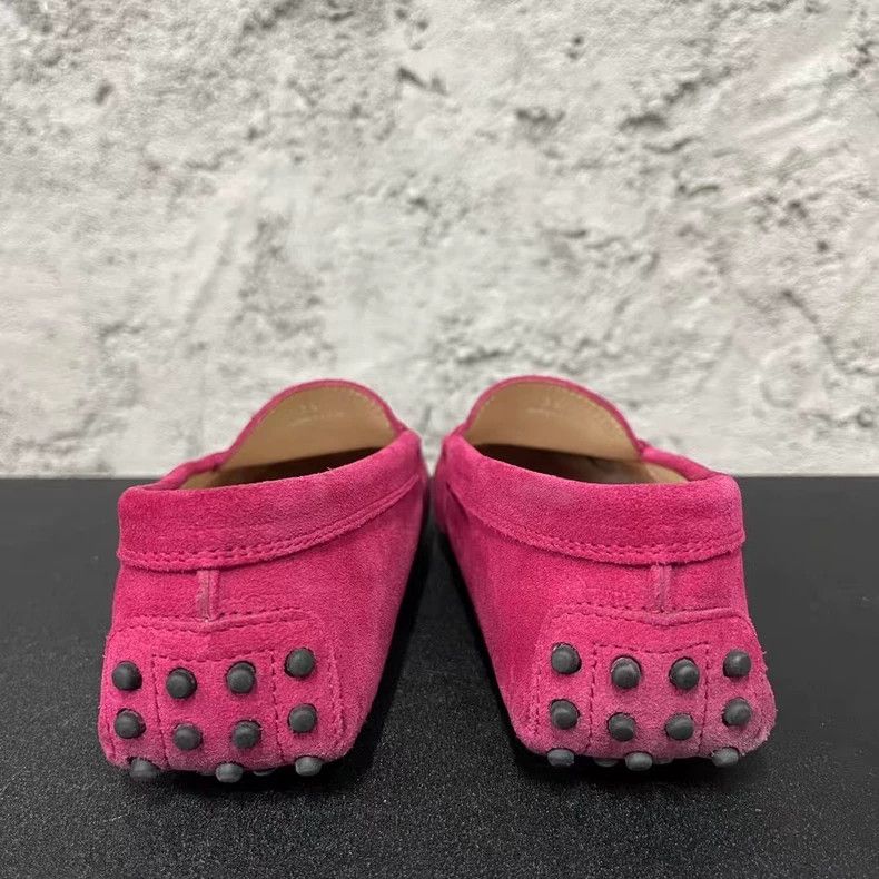 Tod's Tods Suede Moccasins Pink Size 34-yf Size US 5 / EU 37 - 3 Thumbnail