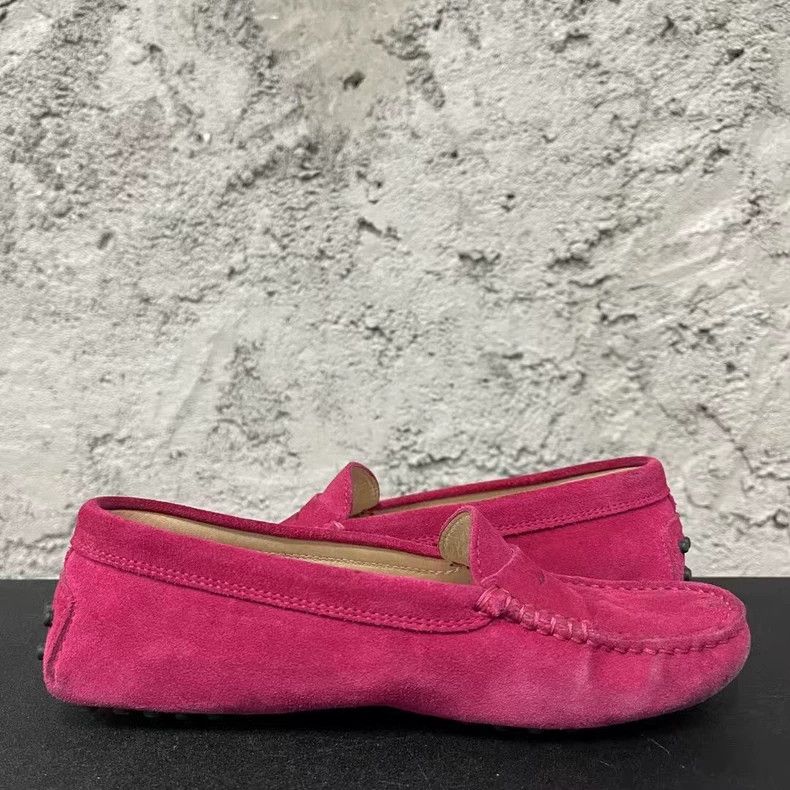 Tod's Tods Suede Moccasins Pink Size 34-yf Size US 5 / EU 37 - 4 Thumbnail