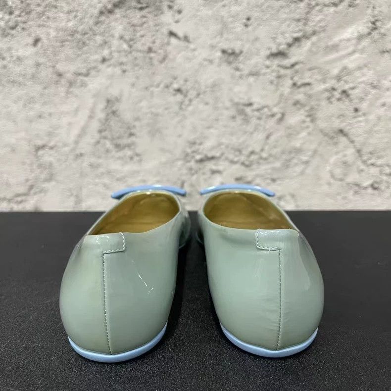 Roger Vivier Roget Vivier Flat Shoes with Square Buckle-yf Size US 5 / EU 37 - 2 Thumbnail
