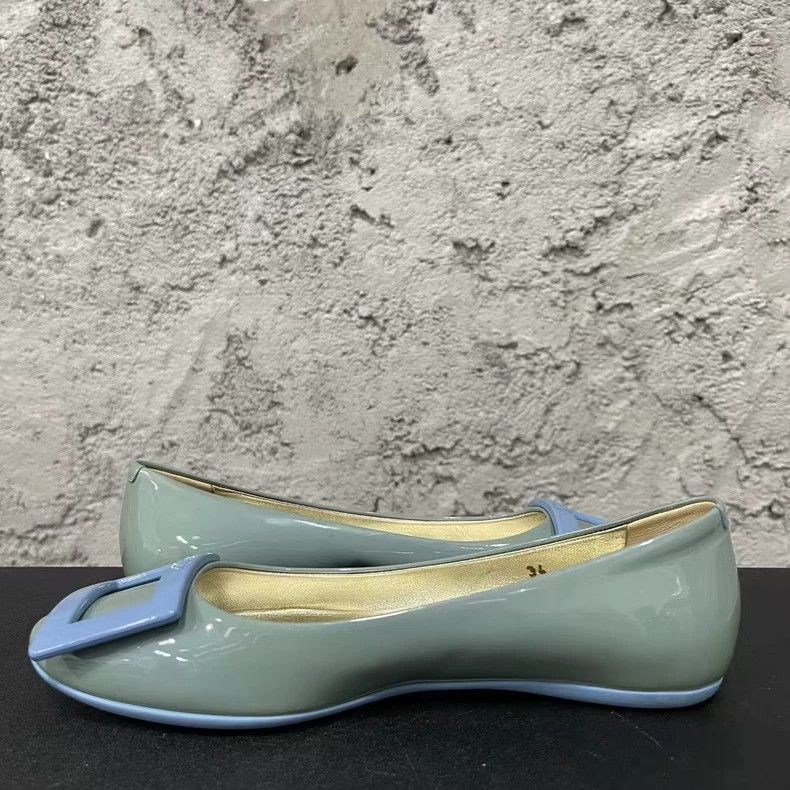 Roger Vivier Roget Vivier Flat Shoes with Square Buckle-yf Size US 5 / EU 37 - 4 Thumbnail