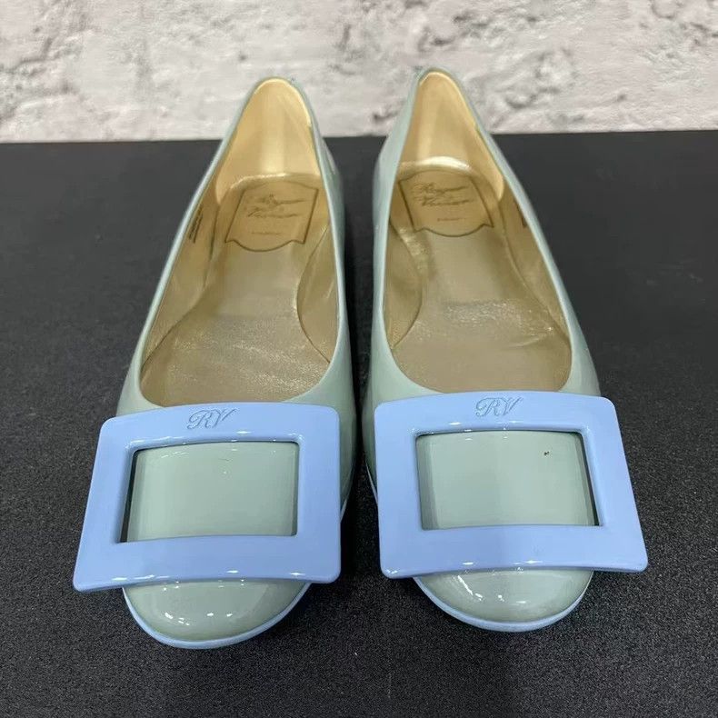 Roger Vivier Roget Vivier Flat Shoes with Square Buckle-yf Size US 5 / EU 37 - 5 Thumbnail