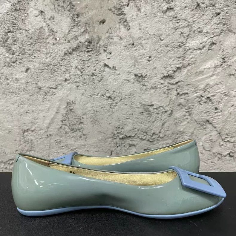 Roger Vivier Roget Vivier Flat Shoes with Square Buckle-yf Size US 5 / EU 37 - 3 Thumbnail