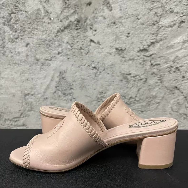 Tod's Tod's Mid-Heel Sandals in Light Color-yf Size US 5 / EU 37 - 5 Thumbnail