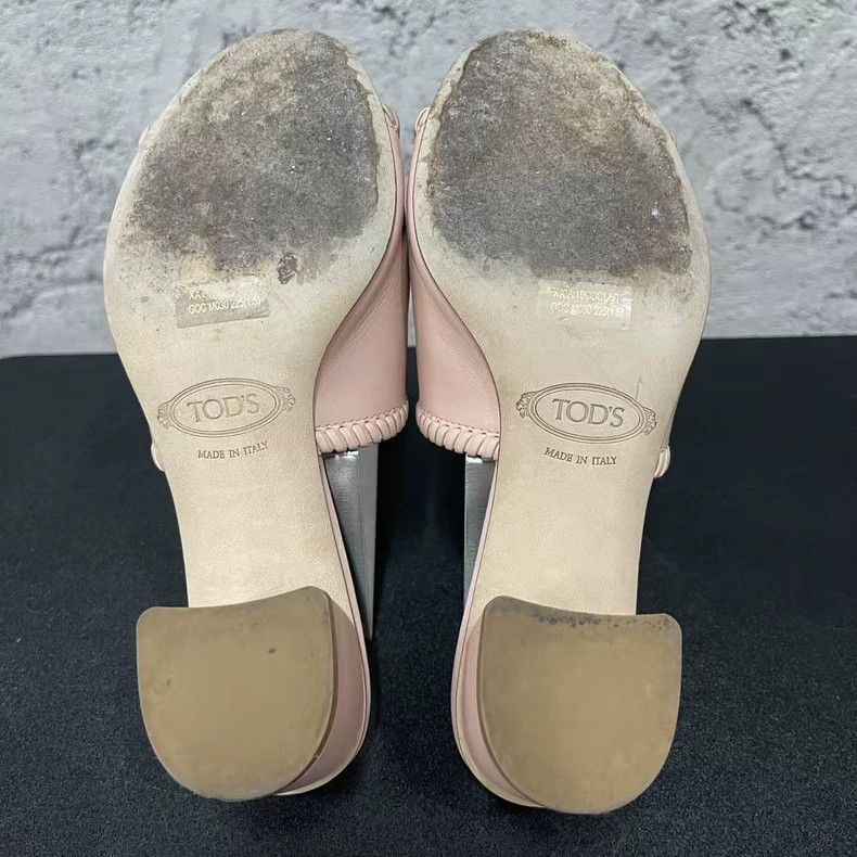 Tod's Tod's Mid-Heel Sandals in Light Color-yf Size US 5 / EU 37 - 7 Thumbnail
