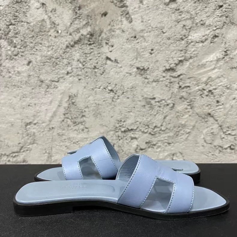 Hermes Hermes Slide Sandals in Light Blue Color-yf Size US 5.5 / EU 38 - 4 Thumbnail