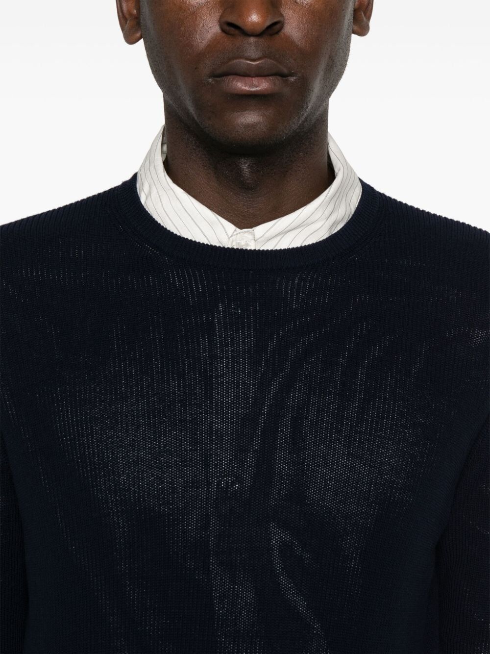 Nuur LONG SLEEVES CREW NECK RIBBED SWEATER Size US XL / EU 56 / 4 - 4 Thumbnail