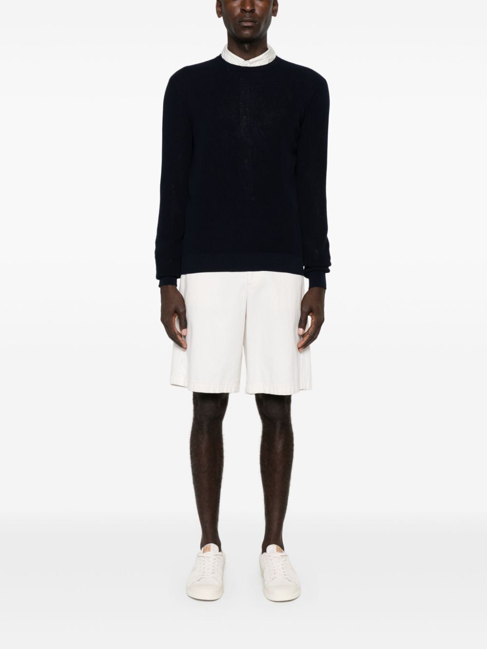 Nuur LONG SLEEVES CREW NECK RIBBED SWEATER Size US XL / EU 56 / 4 - 2 Thumbnail