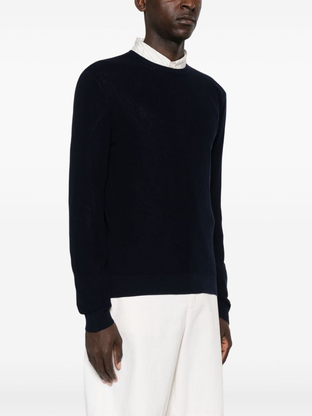 Nuur LONG SLEEVES CREW NECK RIBBED SWEATER Size US XL / EU 56 / 4 - 3 Thumbnail