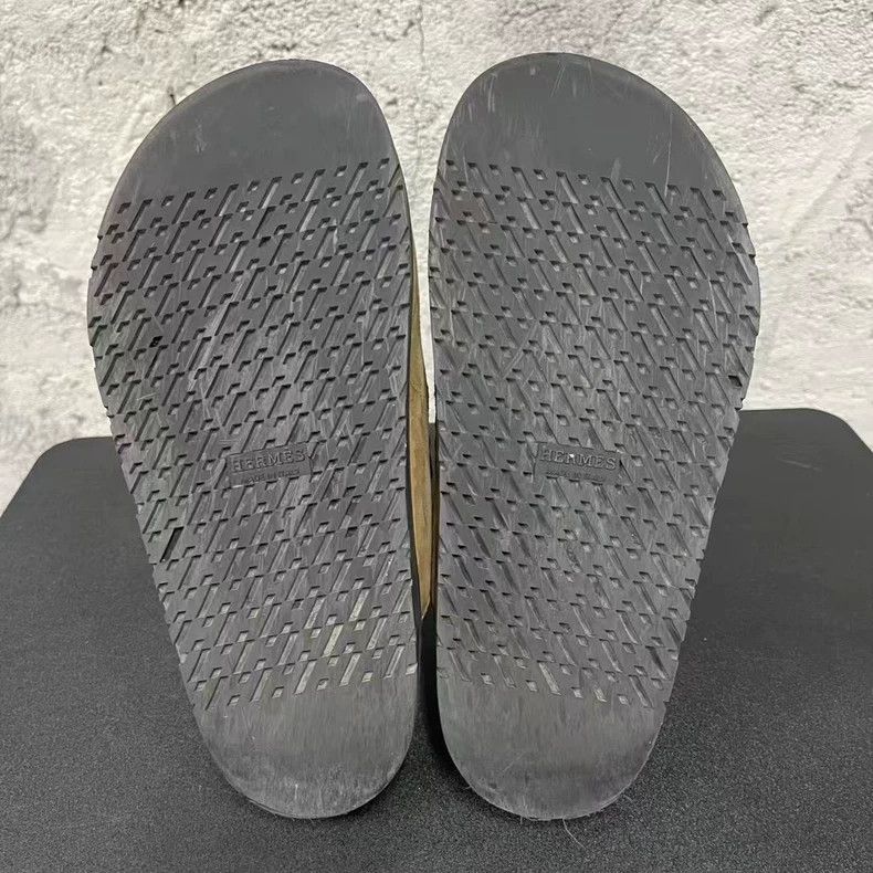 Hermes Hermes Brown Buckle Slippers-yf Size US 7 / EU 40 - 7 Thumbnail