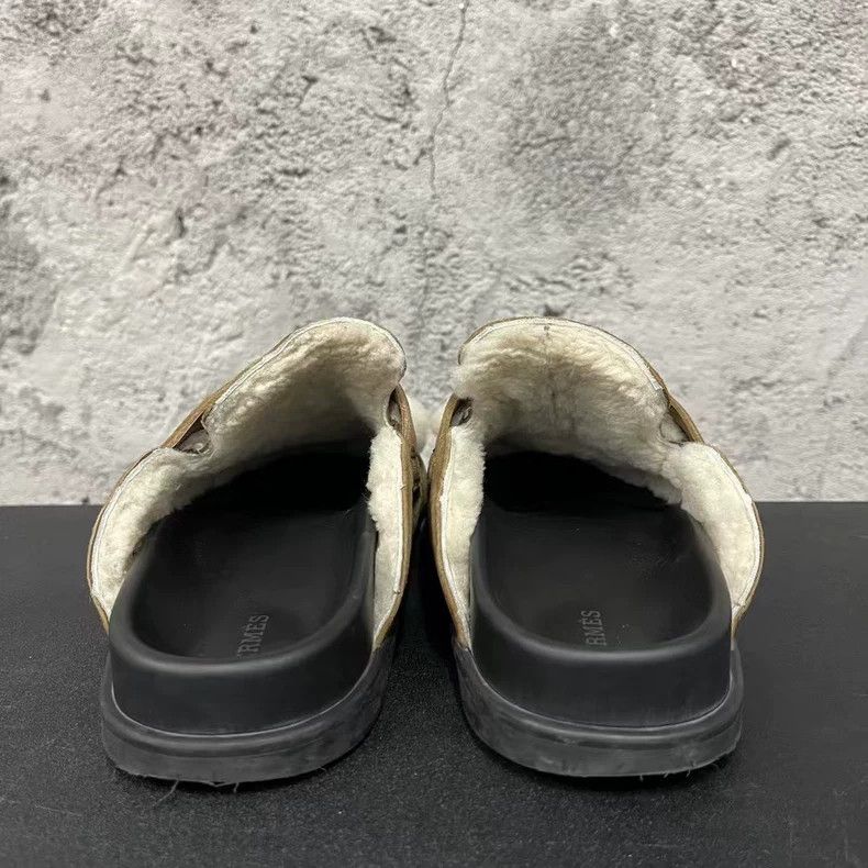 Hermes Hermes Brown Buckle Slippers-yf Size US 7 / EU 40 - 3 Thumbnail