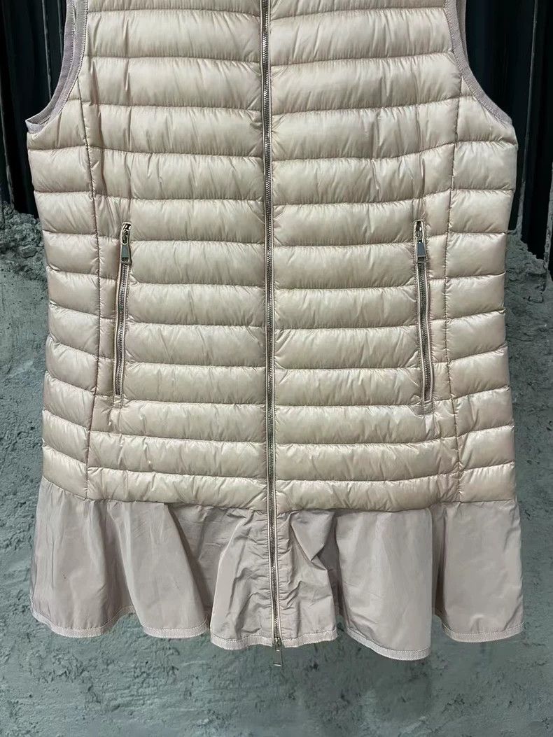 Moncler Long Down Vest with Hood-yf